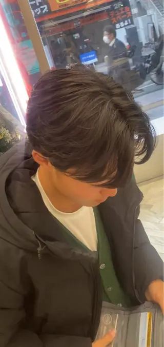 パーマ メンズ シャドウパーマ/ ルーズパーマ/メンズのヘアスタイル