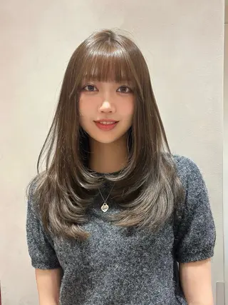 セミロング Hina/なりたいが 叶う韓国ヘア❤️のヘアスタイル