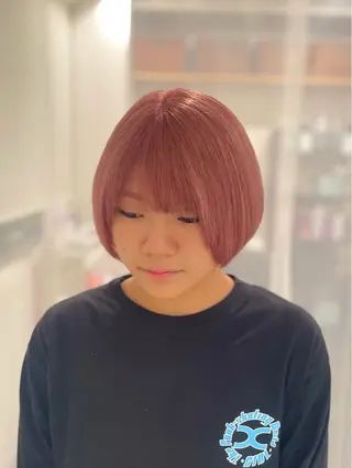 ショート カラー GaKu/ハイトーン /ブリーチ/レイヤーのヘアスタイル