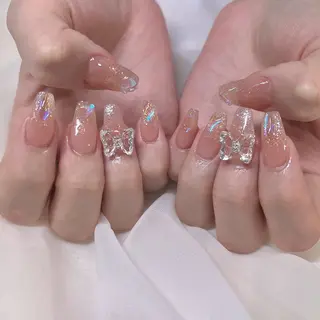 ネイル 𓂃🦢Aurora Swan🌙𓂃のネイルデザイン