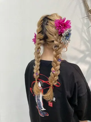 ヘアアレンジ これた🧸ヘアメ職人 ♡髪質改善♡カラーのヘアスタイル