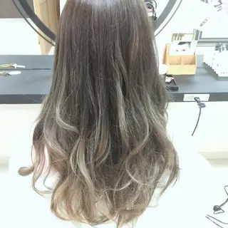 ロング カラー パーマ ヘアアレンジ メンズ キッズ ネイル マツエク・マツパ Lien 深井店のヘアスタイル