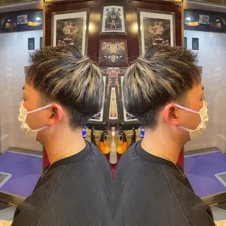 ショート カラー メンズ 👑派手髪/カット 👑ANRYのヘアスタイル