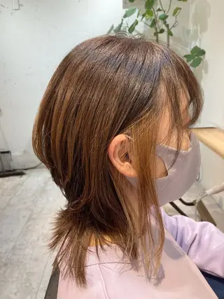 ミディアム カラー en't所属・【女性指名No.1】 西口直子のヘアスタイル