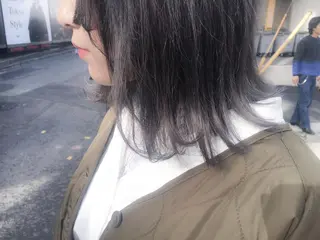 ミディアム カラー 北條 優輝のヘアスタイル