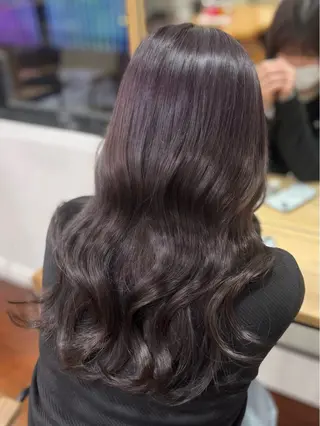セミロング カラー 🎀仙台/縮毛矯正 /暖色/ありさ🎀のヘアスタイル
