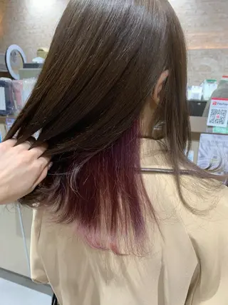 セミロング カラー ヘアアレンジ 近藤千翔🩵 髪質改善Periodのエステ・リラクイメージ