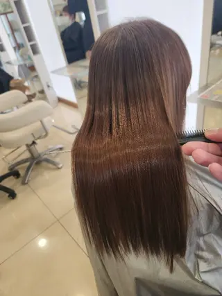 ロング 北野 親善のヘアスタイル