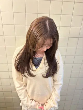 ロング カラー ボブ&透明感カラー ♡TOMOEのヘアスタイル