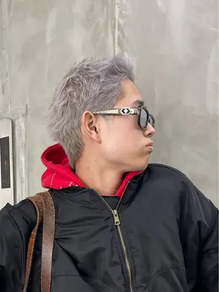 カラー メンズ メンズカット パーマ[佐橋]のヘアスタイル