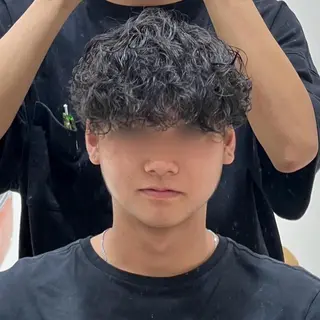 メンズ パーマ メンズ特化/勝田駅/ 佐和駅/鈴木輝瑠/のヘアスタイル