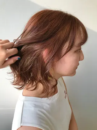 カラー nono/パーマ /顔まわりカット🐈のヘアスタイル