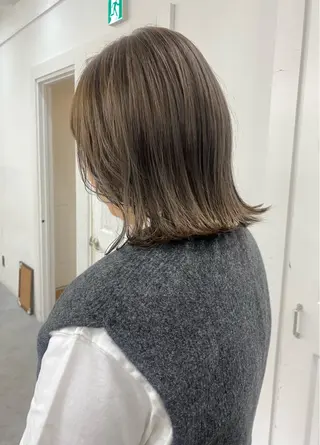 ミディアム レイヤーボブ/ 艶カラー/サナ🌼のヘアスタイル