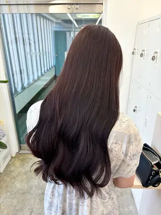 ロング カラー 色白に見える暗髪 梅田・増田のヘアスタイル