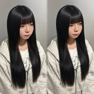 ロング 新宿♡暖色カラー/ エクステ/スズ🍒のヘアスタイル