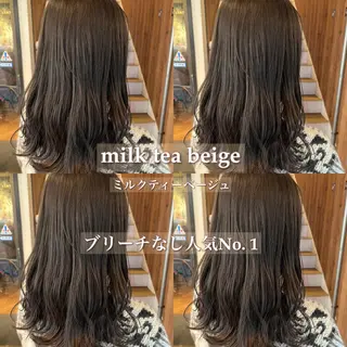 ミディアム カラー パーマ ヘアアレンジ 【暗め透明感カラー】 【インナー】小島良太のヘアスタイル