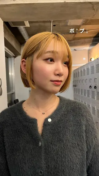ショート カラー 透明感カラー ／ カット ／ コハのヘアスタイル