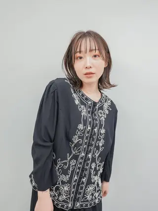 ミディアム パーマ gite カワムラナオキのヘアスタイル