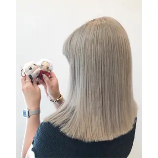 ミディアム カラー 推しカラー✨ オタク美容師ユウカのヘアスタイル