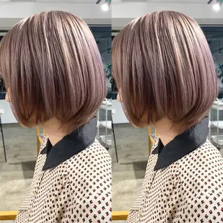 ショート カラー ✨艶ブリーチカラー ✨四ノ宮裕己のヘアスタイル