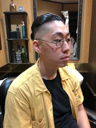 ショート ヒロ銀座バーバーショップ難波店所属・縮毛矯正/パーマ 宮河 惇💈のヘアスタイル