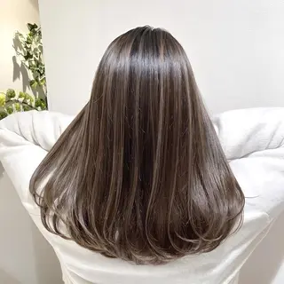 セミロング カラー ＡＳＨ 大宮のヘアスタイル