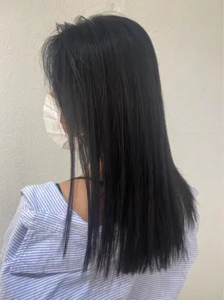 カラー ブリーチカラー🎀 韓国風/寺門美優のヘアスタイル