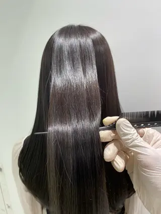 セミロング カラー パーマ ヘアアレンジ ネイル マツエク・マツパ 韓国風ベージュ🤎 赤みなし🌿横浜🤎のヘアスタイル