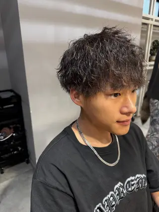 ミディアム パーマ メンズ Dxxxx III所属・女性目線の大人 メンズ*Ayakaのヘアスタイル