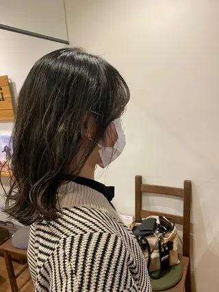 ミディアム カラー china/ボブ /ブリーチカラーのヘアスタイル