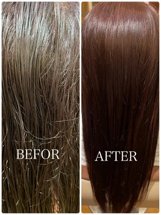 ロング 村中 逸紀のヘアスタイル