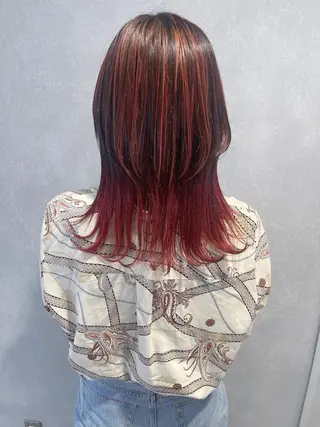 ロング カラー 唐澤 千尋のヘアスタイル