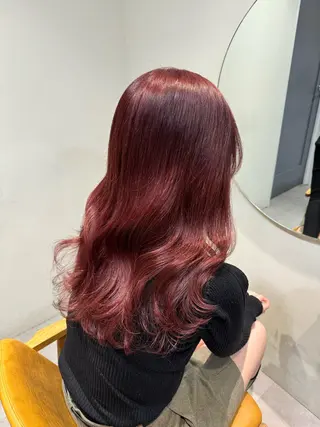 セミロング カラー ayaka♡ 柔らかカラーのヘアスタイル