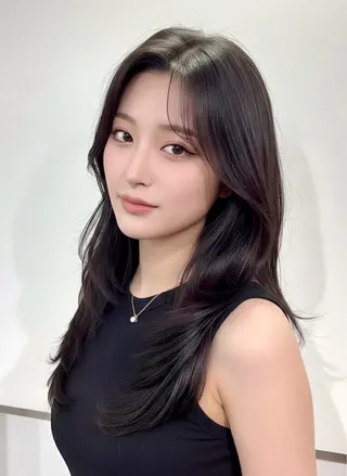 セミロング 渋谷/ハッシュ レイヤーカット/会田のヘアスタイル