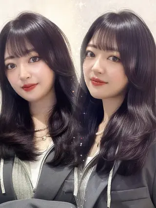 ロング カラー MIRAC所属・Ryoichi⛓️ 韓国ヘア/ハイトーンのヘアスタイル