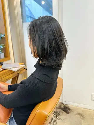 ミディアム newline銀座所属・👑銀座ショート/ 絶壁補正/金子涼👑のヘアスタイル