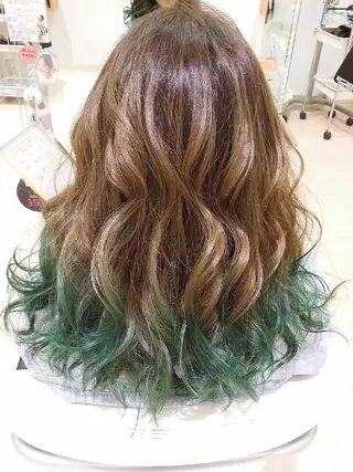 ロング カラー きむえり/髪質改善 /セット/カラーのヘアスタイル