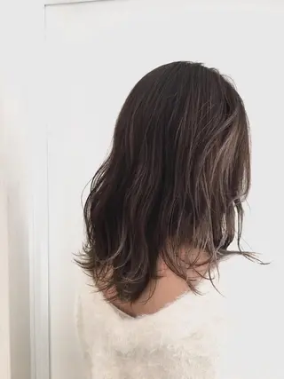 セミロング カラー 半個室女性salon 🩰Natsumiのヘアスタイル