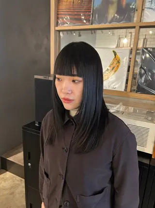 セミロング 植田 瑠菜のヘアスタイル