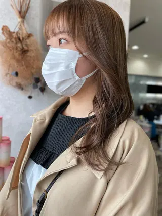 ロング カラー たなか りなのヘアスタイル