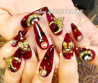 ロング サロンドラフィーユ LAFEUILLEのネイルデザイン