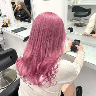 ロング カラー 暖色🩷透明感カラー ♡Maika♡のヘアスタイル