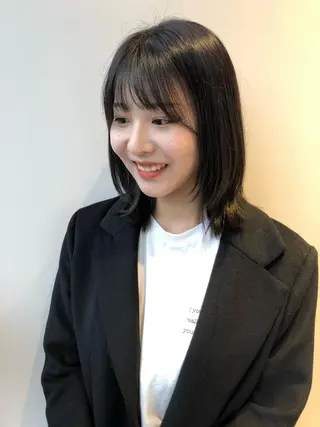 ミディアム ❤︎︎韓国ヘア❤︎︎ 𝑺𝒉𝒊𝒉𝒐のヘアスタイル