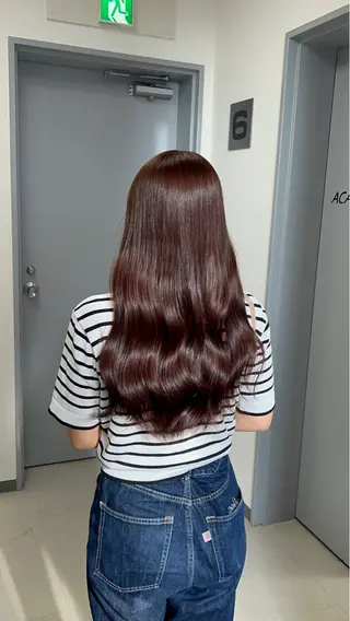 ロング カラー 🎀愛されピンク ラベンダー💜ゆいのヘアスタイル