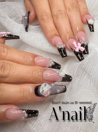 ネイル ﾗｳﾊﾞｲﾏﾉﾏﾉ✧ ARISSA🦋💜のネイルデザイン