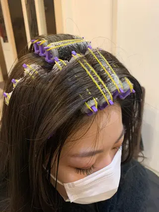 セミロング パーマ 韓国🇰🇷髪質改善 Chisaki치사키のヘアスタイル