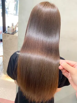 ロング ボブ/タッセルボブ 虎白のヘアスタイル