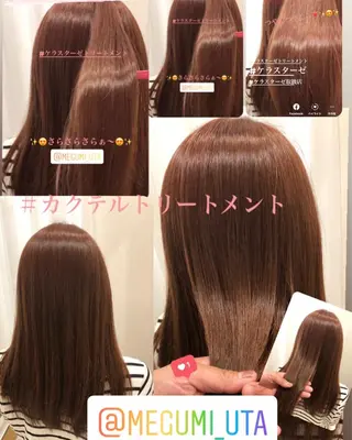 セミロング カラー パーマ ヘアアレンジ メンズ キッズ ネイル マツエク・マツパ Beauty＆Relaxation MEGUMI所属・MEGUMI megumiのヘアスタイル