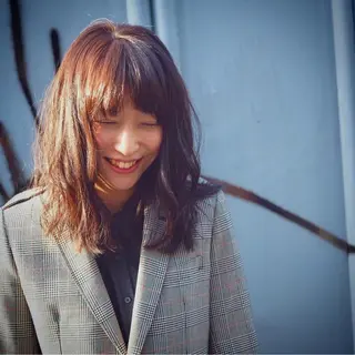 セミロング カラー パーマ MIRUCO by KURAKU所属・マキシ ヤスアキのヘアスタイル