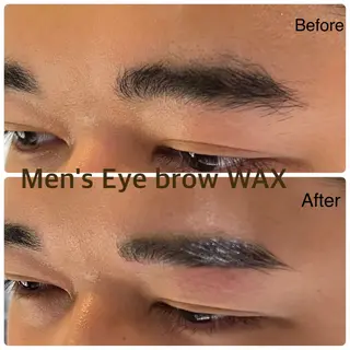 メンズ アイブロウ ブリーチ無し白髪ぼか し/艶髪/津嘉山のヘアスタイル